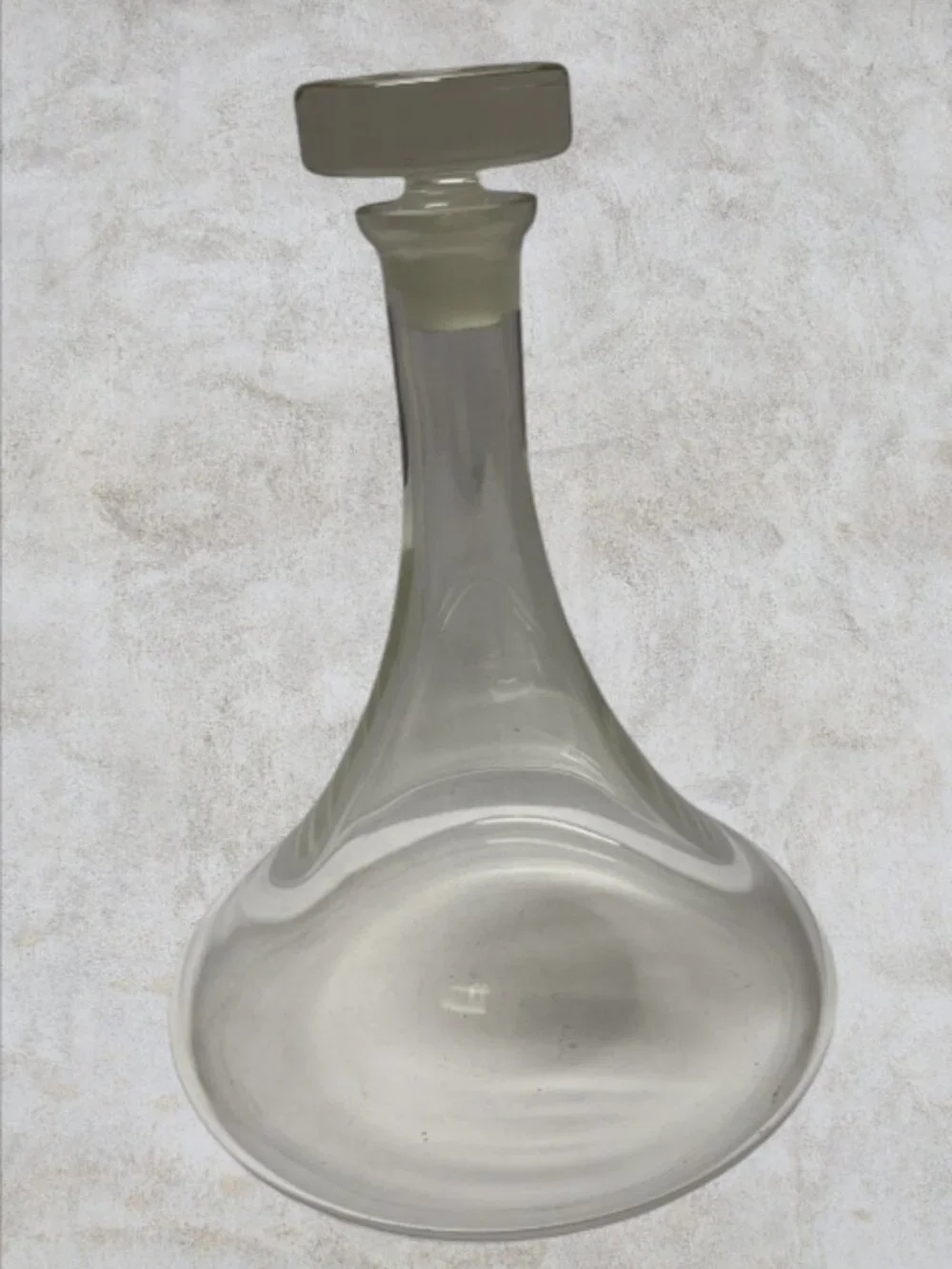 WHISKEY DECANTER -- Glass w/Stopper, 2 Brandy Cognac Snifters, Vintage